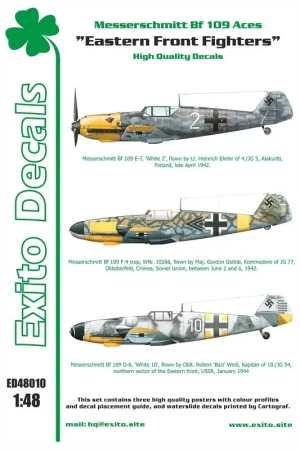 Bestel Nu Sticker Messerschmitt Bf-109 - 'Oostfrontjagers' Decal