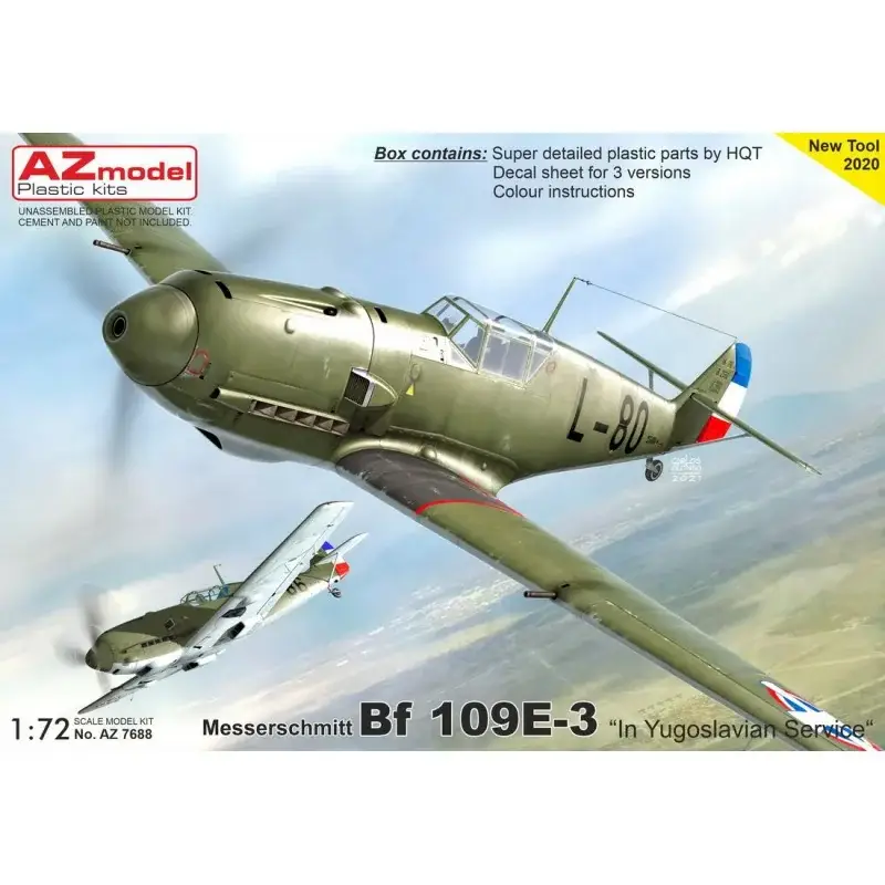 Finale Uitverkoop Messerschmitt Bf-109E-3 'In Joegoslavische dienst' Schaalmodel