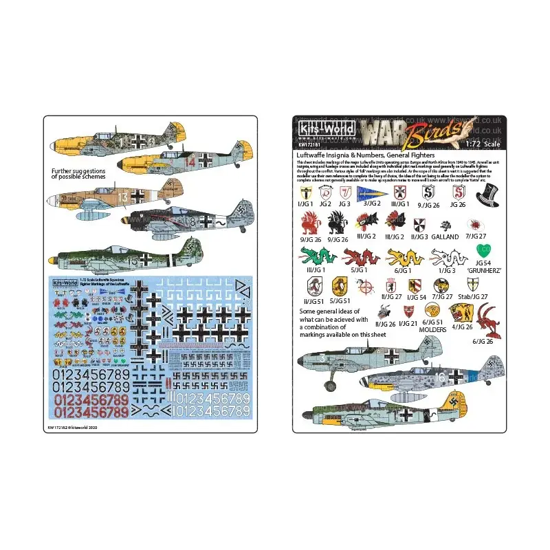 Nu Kopen Sticker Luftwaffe Squadron Fighter Markeringen van de Luftwaffe Decal