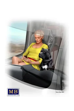 Truckers Series Joni (Lookout) Johnson en haar hond Maxx Figuren Beperkt Aanbod