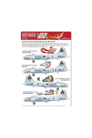 Sticker Boeing B-17G Flying Fortress Nose Art van de 303rd BG (4) Decal Hoge Kwaliteit