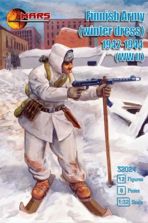 Actieprijs Fins leger in winterjurk 1942-1944 (WOII) 12 figuren in 8 poses