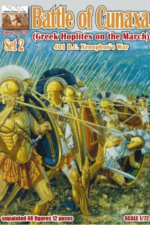 Speciale Aanbieding Slag bij Cunaxa (Griekse hoplieten op mars) 401 BC Xenophons War Figuren
