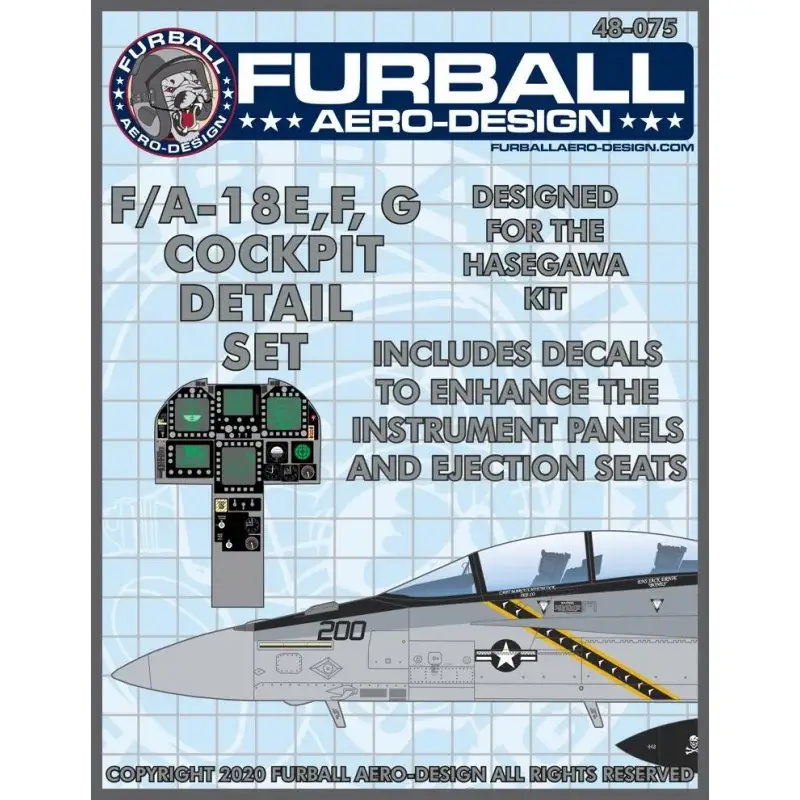 Lockheed-Martin F/A-18E, F/A-18F, F/A-18G Hornet Cockpit Detail Set' Figuren Beste Prijs