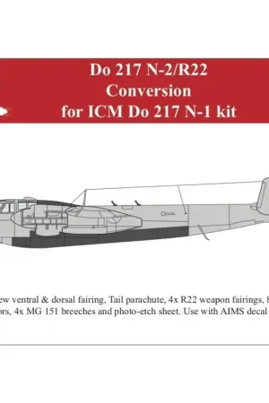 Nieuw Dornier Do-217N-2 conversie (ontworpen voor gebruik met ICM Do-217N-1 kits) Accessoire