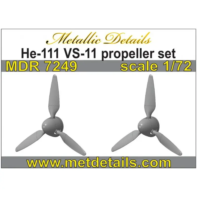 Populair Heinkel He-111H-6 VS-11 propellerset (ontworpen voor gebruik met Airfix kits) Wiel