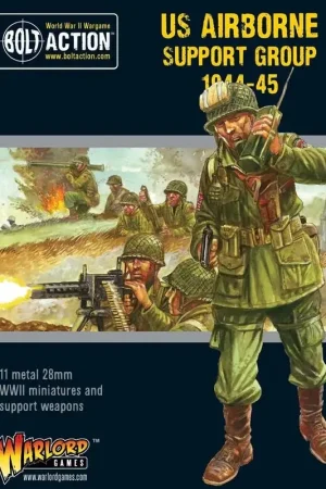 Veilige Betaling US Airborne Support Group (1944-45) (HQ, Mortar & MMG) Figuur spellet