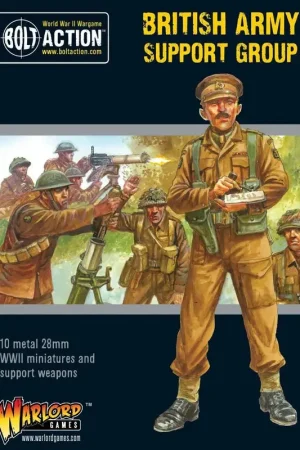 British Army Support Group (HQ, Mortar & MMG) Figuur spellet Flitsaanbieding