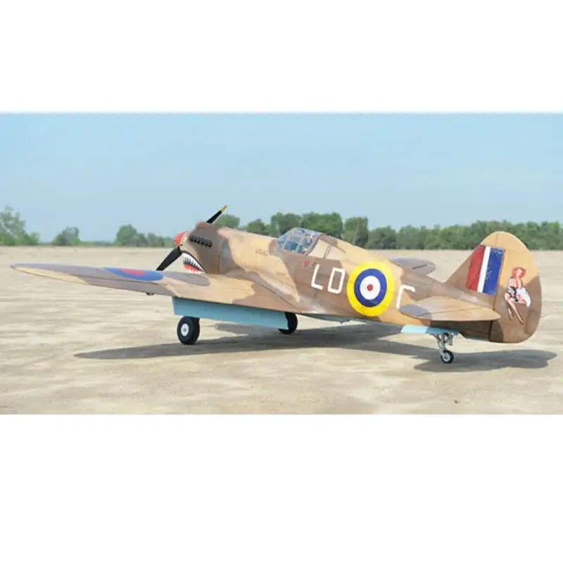 Voordeelprijs P-40C Tomahawk 60cc ARF RC vliegtuig