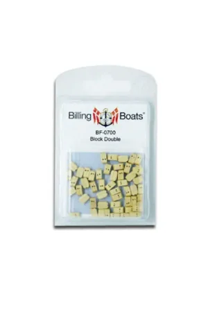 Dubbele houten blokken 7 mm (50 stuks) Speciale Aanbieding