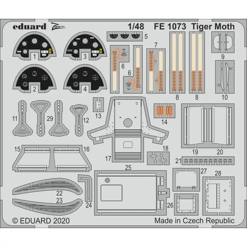 de Havilland Tiger Moth 1/48 (ontworpen voor gebruik met Airfix-kits) Accessoire Premium