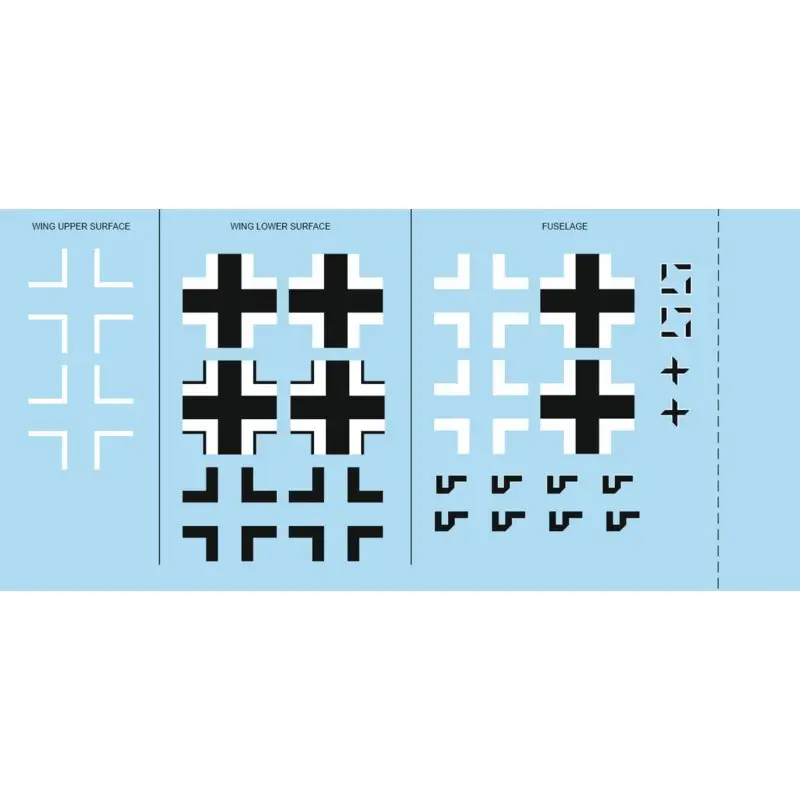 Sticker Messerschmitt Bf-109G-6 national insignia 1/48 (ontworpen voor gebruik met Eduard-kits) Nu Kopen