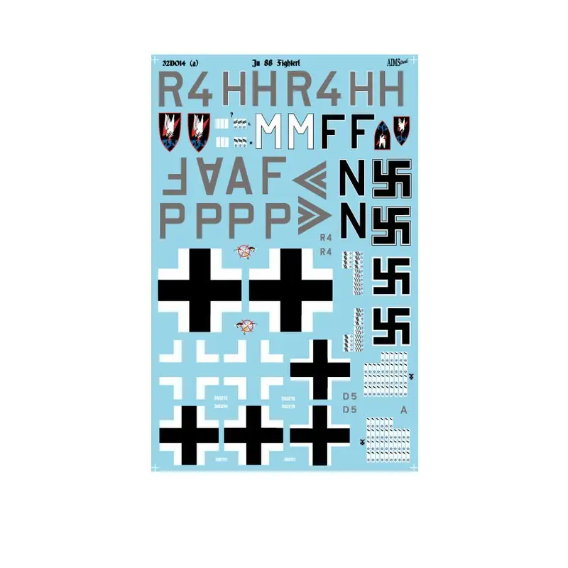 Lage Kosten Sticker Junkers Ju-88 Fighters 'Junkers Ju-88G-1 / Ju-88G-6 / Ju-88C-4 / Ju-88C-6 / (dubbel vel)