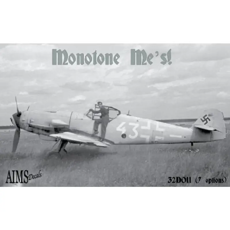 Bestseller Sticker Diverse Messerschmitts .... G9 + MR - Messerschmitt Bf-110D van 7./NJG 1, Nederland 1942G9 + AC - Bf-110E gevlogen door