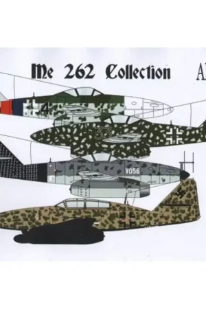 Sticker Messerschmitt Me-262A / B Collection (7) A-1 Black 33 2 / AGr 6; Prototype VO56; Zwart 4 JG 7 Rood / blauw Rijksverdedig Populair