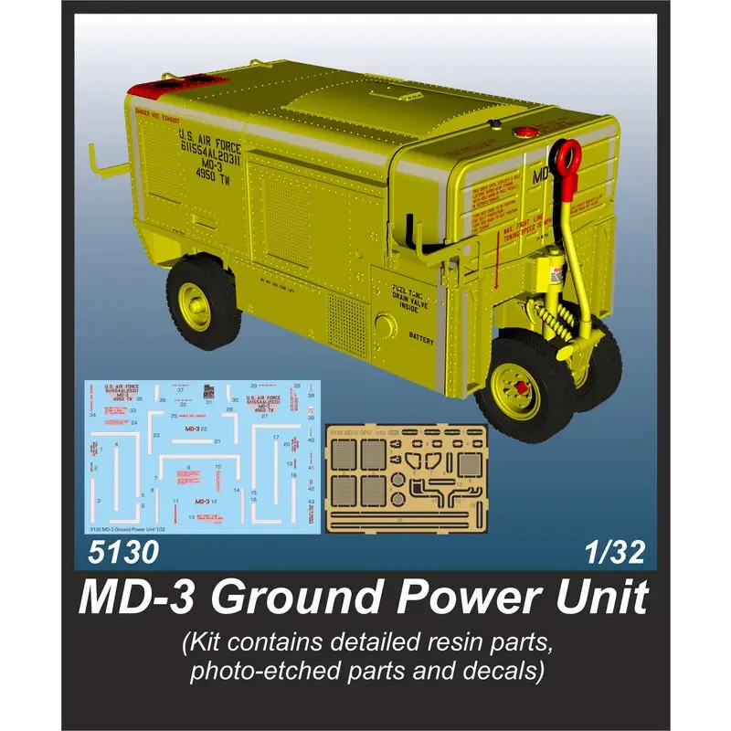 Premium MD-3 Ground Power Unit De MD-3 Ground Power Unit is ontworpen om motoren van dergelijke USAF-vliegtuigen op te starten, zoals de