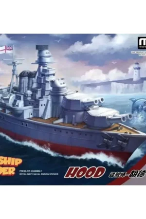 Koopje Warship Builder HMS Hood Cartoon Ship Meng Model Kids Caricature Series Schaalmodel