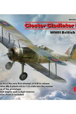 Gloster Gladiator Mk.II WWII British Fighter Schaalmodel Flitsaanbieding