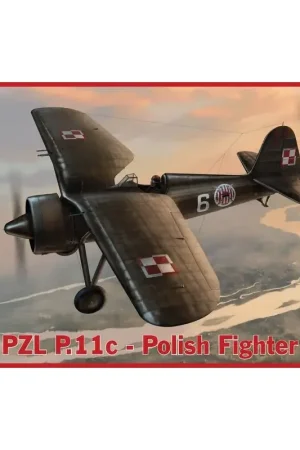 Terug in voorraad! PZL P.11c Polish Fighter Verschillende feiten over de kits: - Eerste injectie plastic model van het legendari Merkproduct