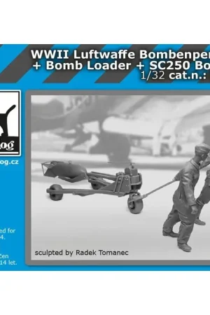 WWII Luftwaffe persoonlijk + bomlader + SC250 bom Figuren Weekendaanbieding
