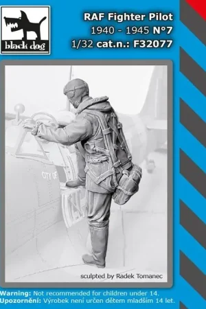RAF-gevechtspiloot 1940-45 N ° 7 klimt in de cockpit Figuren Veilige Betaling