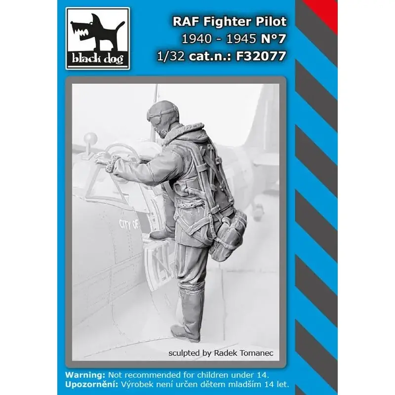 RAF-gevechtspiloot 1940-45 N ° 7 klimt in de cockpit Figuren Veilige Betaling