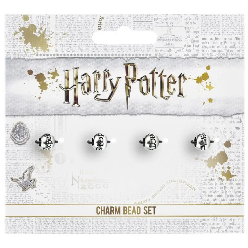 Betaalbaar Harry Potter: Charm Bead Set - 4 x spreukparels Sieraad