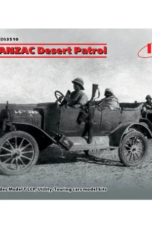WWI ANZAC Desert Patrol (Model T LCP, Utility, Touring) Diorama Set JANUARI 2020 RELEASE !!! Laatste Versie