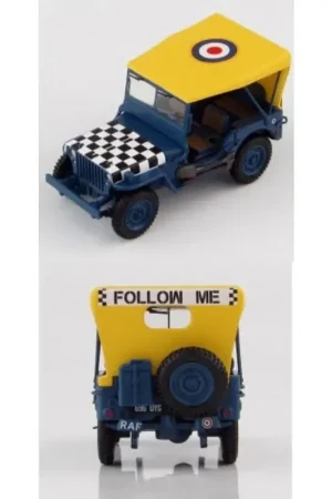 Jeep Willys RAF 'Follow me' Miniatuur Hoge Kwaliteit