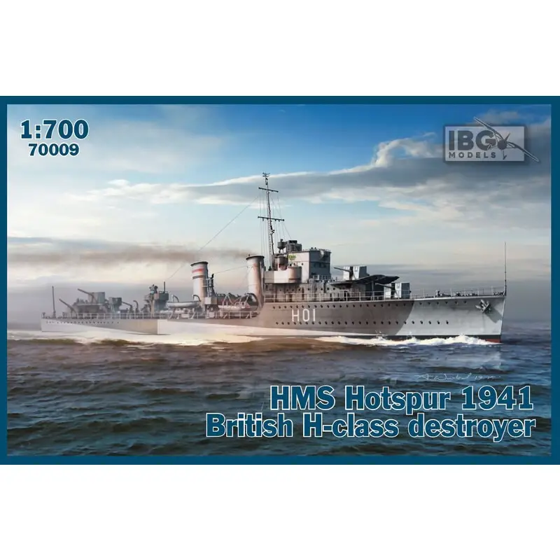 HMS Hotspur 1941 Britse H-klasse vernietiger Schaalmodel Must-Have