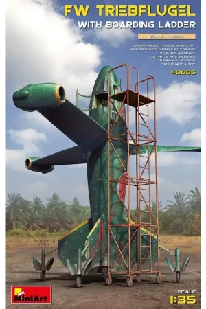 Must-Have Focke-Wulf Triebflugel met instapladder Box bevat modellen van project VTOL straalvliegtuigenPE-onderdelen zijn inbegrepen6 Deca