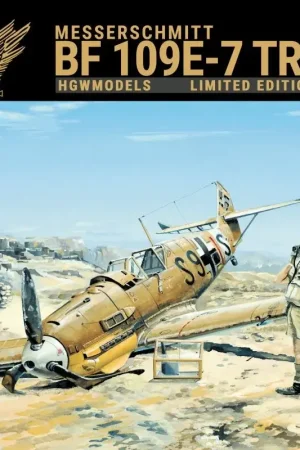 Korting Messerschmitt Bf-109E-7 Trop 1/32 - Limited Edition - Bf-109E Veiligheidsgordels - Foto geëtst - Natte transfers - Positieve kli