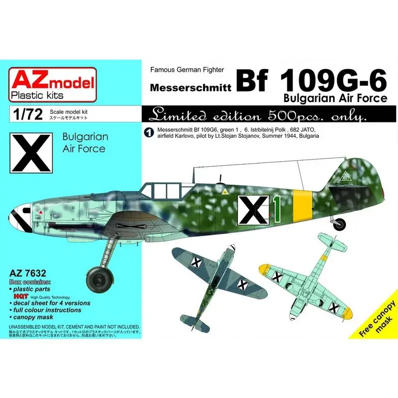 Messerschmitt Bf-109G-6 'Bulgarian AF' Schaalmodel Superprijs