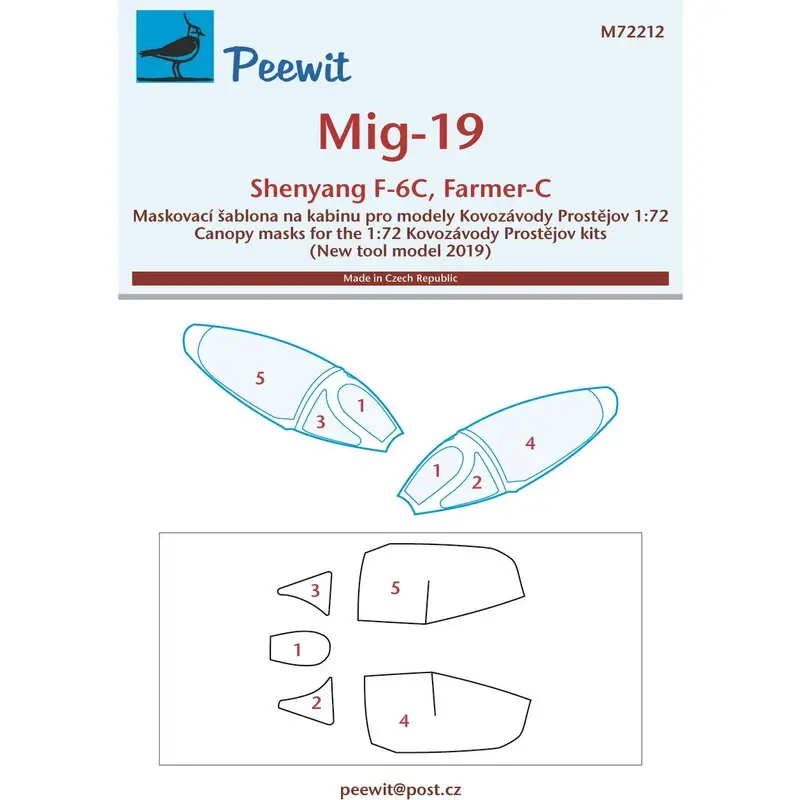 Mikoyan MiG-19S / Shenyang F-6C / Farmer-C (ontworpen voor gebruik met Kovozavody Prostejov 2019-kits) Dagaanbieding