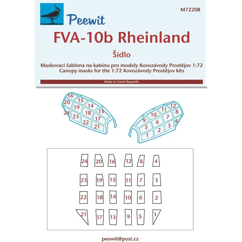 FVA-10b Rheinland (ontworpen om te worden gebruikt met Kovozavody Prostejov-kits) Op = Op