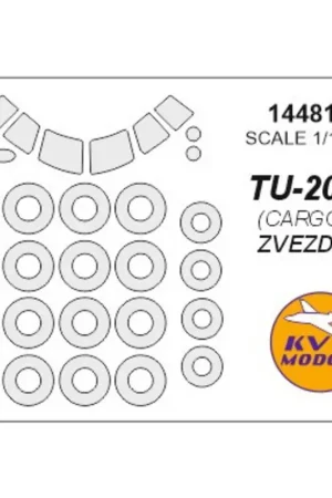 Tupolev Tu-204-100C - CARGO luifelverfmasker EN wielverfmasker maskers (ontworpen voor ZVEZDA-kits ZVE7022, ZVE7031) Beste Prijs