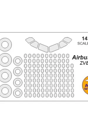 Аirbus 321 luifelverfmasker EN wielverfmasker maskers (ontworpen om te worden gebruikt met ZVEZDA-kits ZVE7017) Aanbieding