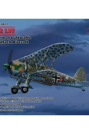 Finale Uitverkoop ICM: CR. 42 LW , WOII Duitse Luftwaffe grondaanvalsvliegtuigen in 1:32 Schaalmodel