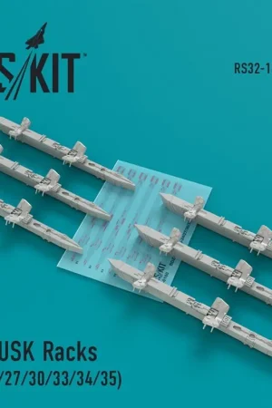 Alleen Vandaag BD3-USK-rekken (Sukhoi Su-24 / Su-27 / Su-30 / Su-33 / Su-34 / Su35) (6 stuks) (ontworpen voor gebruik met Tanmodel en trompette