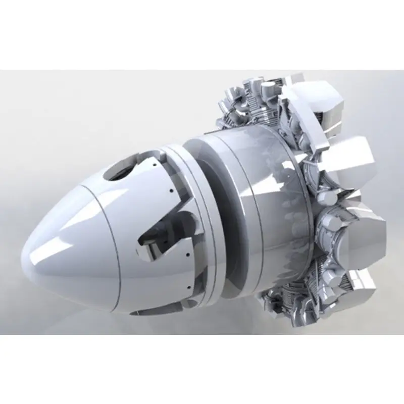 Hawker Sea Fury FB.11 motor voor en spinner set.Deze set bestaat uit een nieuw motorfront met veel verbeterd detail en een nieu Lage Kosten