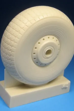Bestseller Avro Lancaster B Mk.I / III Mainwheels - Block Tread.Deze set bevat nauwkeurige hars-hoofdwielen met verspringende blokbanden,