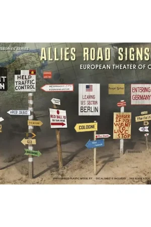 Allies wegen tekens wo ii.europees theater van de operaties Dagaanbieding