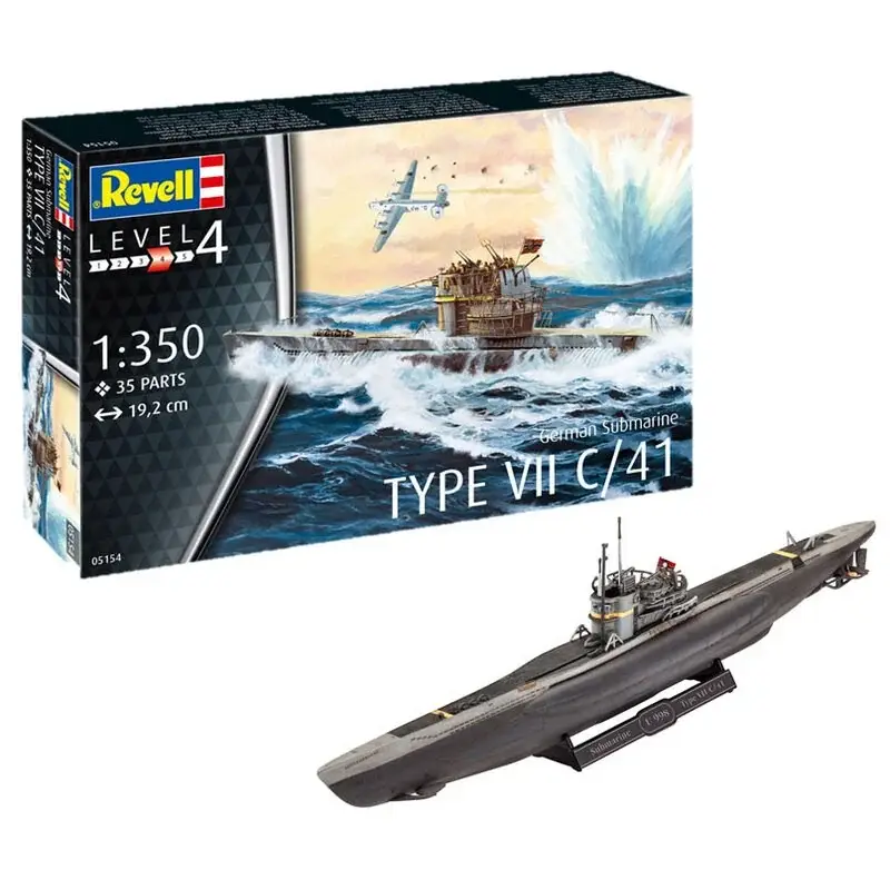 Duitse onderzeeër Type VII C / 41 Schaalmodel Gratis Retour