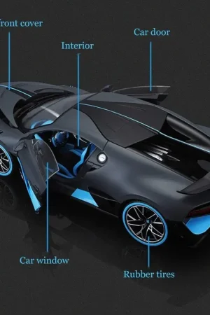 Bugatti divo zwart Miniatuur Laatste Versie