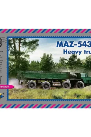 MAZ-543M Zware vrachtwagen Schaalmodel Op = Op