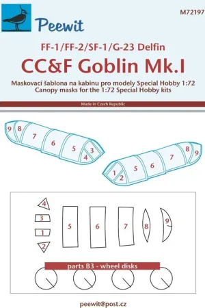 Grumman FF-1 / FF-2 / SF-1 / G-23 Delfin / CC & F Goblin Mk.I (ontworpen voor gebruik met speciale hobbykits) [G-23 'Delfin'Fifi Flitsaanbieding