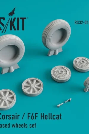 Vought F4U-1 Corsair / Grumman F6F Hellcat Land-gebaseerde wielenset (ontworpen om te worden gebruikt met Revell, Tamiya en Trum Direct Verzonden