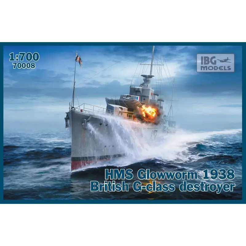Meest Verkocht HMS Glowworm 1938 Britse G-klasse vernietiger Schaalmodel