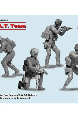 Rechtstreeks Van De Fabrikant SWAT Team (4 figuren) Diorama Set