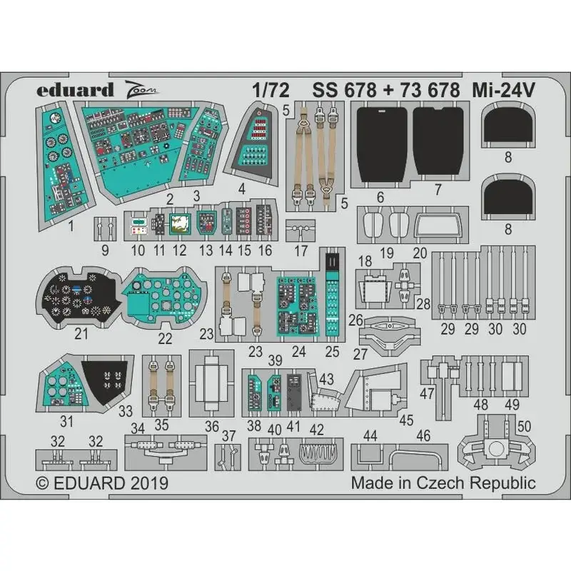Mil Mi-24V (ontworpen om te worden gebruikt met Zvezda-kits) Accessoire Tijdelijk Beschikbaar